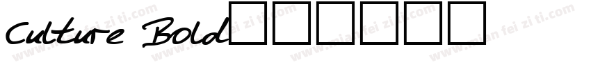 Culture Bold字体转换